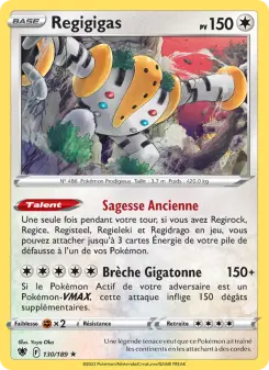 Regigigas — carte 130 de l’extension Astres Radieux