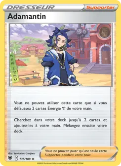Adamantin — carte 135 de l’extension Astres Radieux