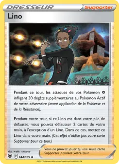 Lino — carte 144 de l’extension Astres Radieux