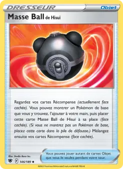 Masse Ball de Hisui — carte 146 de l’extension Astres Radieux