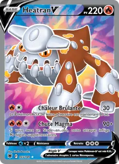 Heatran V — carte 165 de l’extension Astres Radieux