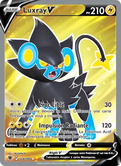 Luxray V — carte 168 de l’extension Astres Radieux