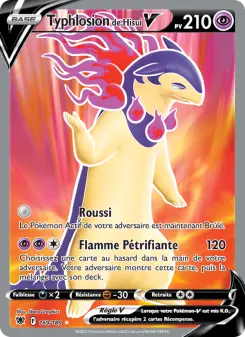Typhlosion de Hisui V — carte 169 de l’extension Astres Radieux