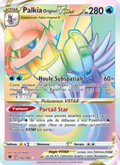 Palkia Originel VSTAR — carte 192 de l’extension Astres Radieux