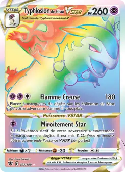 Typhlosion de Hisui VSTAR — carte 193 de l’extension Astres Radieux