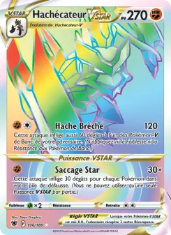 Hachécateur VSTAR — carte 196 de l’extension Astres Radieux
