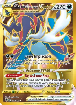 Clamiral de Hisui VSTAR — carte 209 de l’extension Astres Radieux