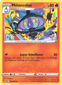 Mélancolux — carte 025 de l’extension Origine Perdue