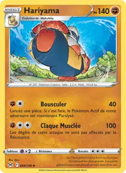 Hariyama — carte 098 de l’extension Origine Perdue