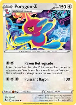 Porygon-Z — carte 142 de l’extension Origine Perdue