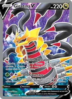 Giratina V — carte 185 de l’extension Origine Perdue