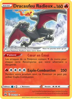 Dracaufeu Radieux — carte 020 de l’extension Zénith Suprême