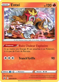 Entei — carte 021 de l’extension Zénith Suprême