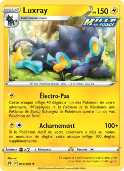Luxray — carte 043 de l’extension Zénith Suprême
