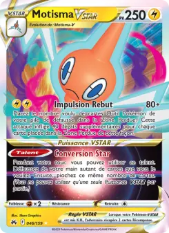 Motisma VSTAR — carte 046 de l’extension Zénith Suprême