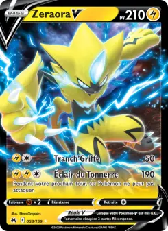 Zeraora V — carte 053 de l’extension Zénith Suprême