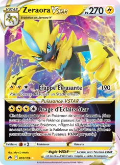Zeraora VSTAR — carte 055 de l’extension Zénith Suprême