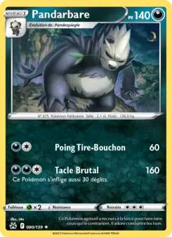 Pandarbare — carte 080 de l’extension Zénith Suprême