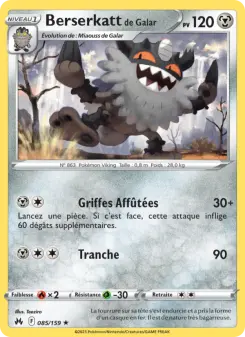 Berserkatt de Galar — carte 085 de l’extension Zénith Suprême