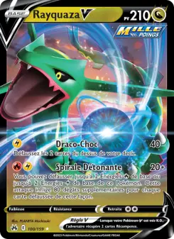 Rayquaza V — carte 100 de l’extension Zénith Suprême