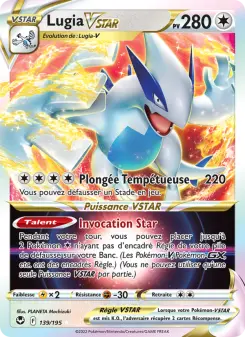 Lugia VSTAR — carte 139 de l’extension Tempête Argentée