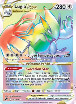 Lugia VSTAR — carte 202 de l’extension Tempête Argentée