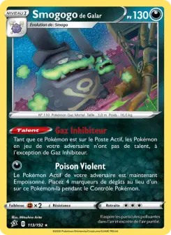 Smogogo de Galar — carte 113 de l’extension Clash des Rebelles