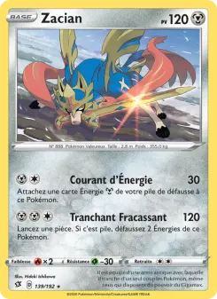 Zacian — carte 139 de l’extension Clash des Rebelles