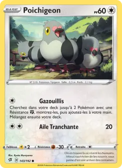 Poichigeon — carte 143 de l’extension Clash des Rebelles