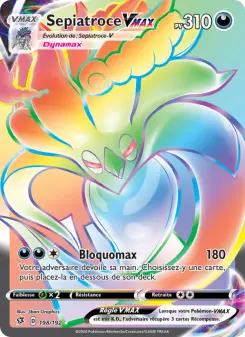 Sepiatroce VMAX — carte 198 de l’extension Clash des Rebelles