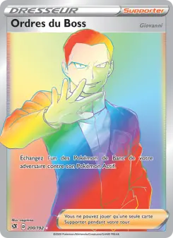 Ordres du Boss (Giovanni) — carte 200 de l’extension Clash des Rebelles