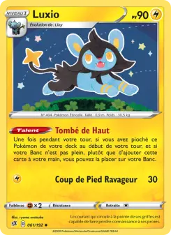 Luxio — carte 61 de l’extension Clash des Rebelles