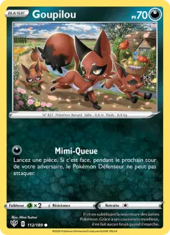 Goupilou — carte 112 de l’extension Ténèbres Embrasées