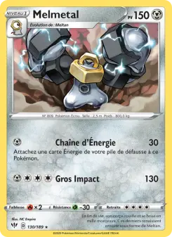 Melmetal — carte 130 de l’extension Ténèbres Embrasées