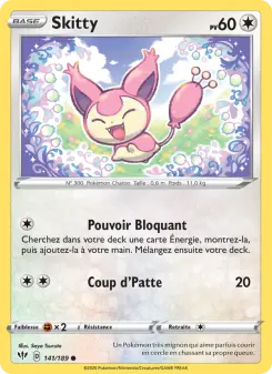 Skitty — carte 141 de l’extension Ténèbres Embrasées