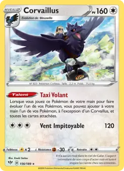 Corvaillus — carte 156 de l’extension Ténèbres Embrasées