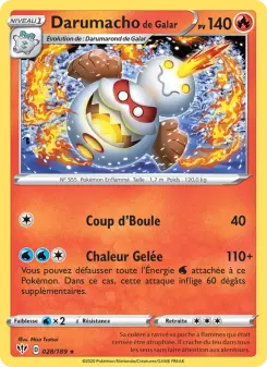 Darumacho de Galar — carte 28 de l’extension Ténèbres Embrasées