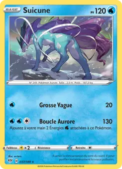 Suicune — carte 37 de l’extension Ténèbres Embrasées