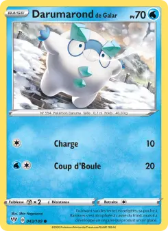 Darumarond de Galar — carte 43 de l’extension Ténèbres Embrasées
