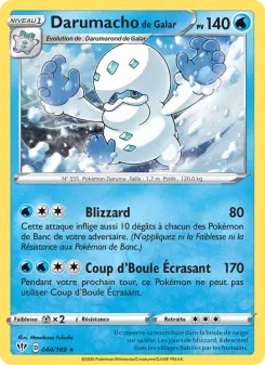 Darumacho de Galar — carte 44 de l’extension Ténèbres Embrasées