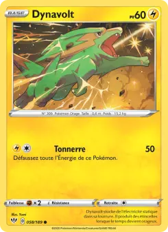 Dynavolt — carte 58 de l’extension Ténèbres Embrasées