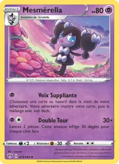 Mesmérella — carte 74 de l’extension Ténèbres Embrasées
