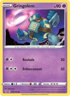 Gringolem — carte 76 de l’extension Ténèbres Embrasées