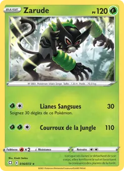 Zarude — carte 16 de l’extension Destinées Radieuses