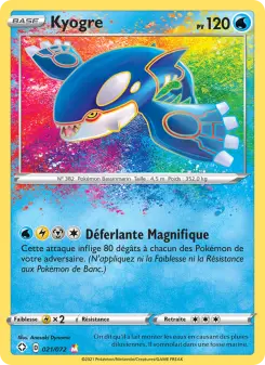 Kyogre — carte 21 de l’extension Destinées Radieuses