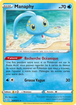 Manaphy — carte 24 de l’extension Destinées Radieuses