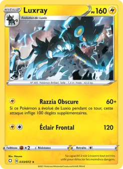 Luxray — carte 33 de l’extension Destinées Radieuses