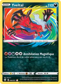 Yveltal — carte 46 de l’extension Destinées Radieuses