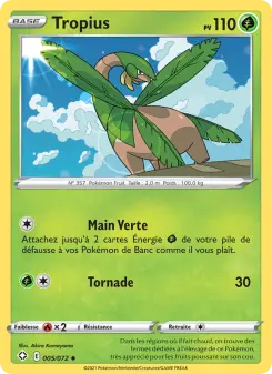 Tropius — carte 5 de l’extension Destinées Radieuses