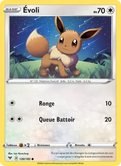 Évoli — carte 130 de l’extension Voltage Éclatant